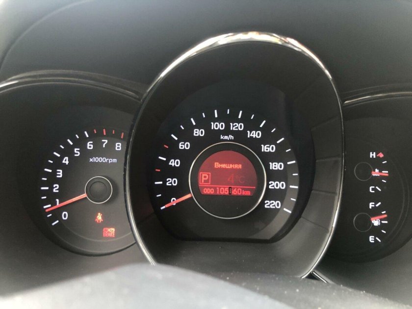 Спидометр Киа Рио пробег