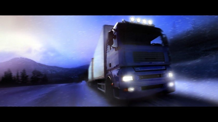 Грузовик ночью