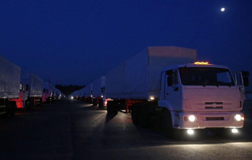 Белые КАМАЗЫ гумконвой Донбасс