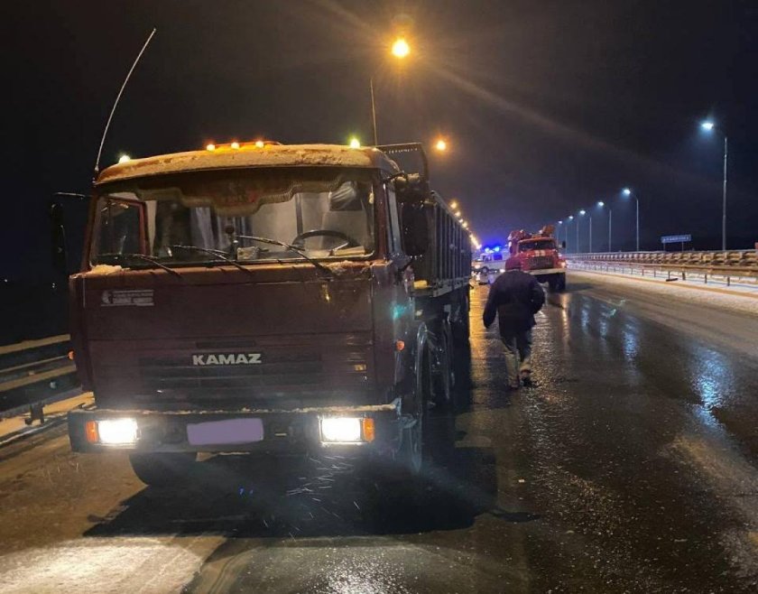 ДТП на КАМАЗЕ Саратовской трассе