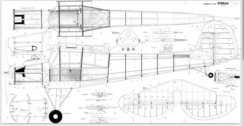 Физелер Fi-156 Шторх чертежи