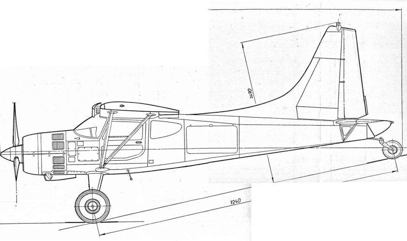 Шторх самолет чертежи
