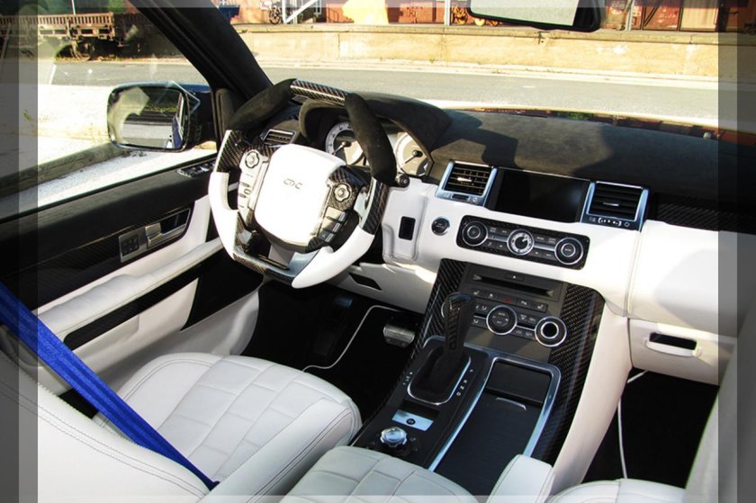 Range Rover Sport 2012 белый салон