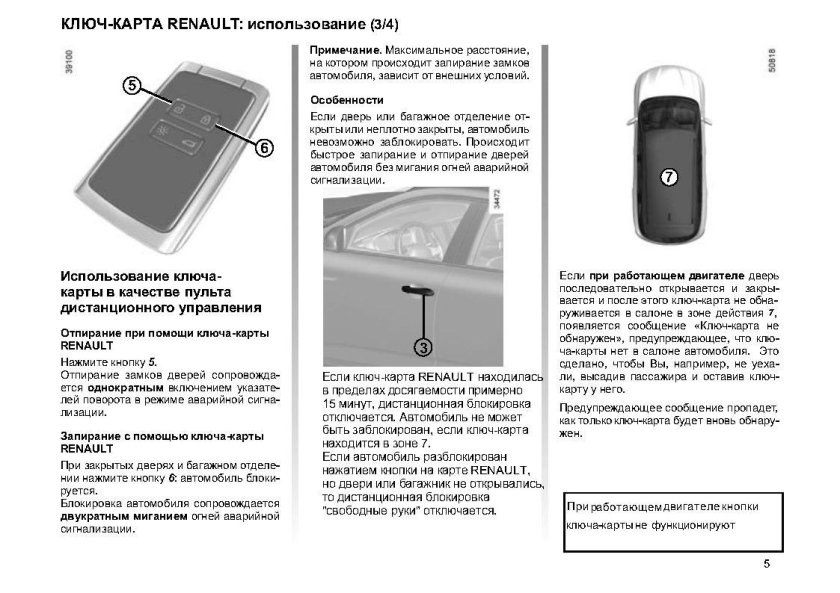Ключ карта Renault Talisman