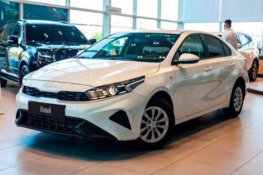 Kia Cerato 2021 — 2024 IV Рестайлинг белый