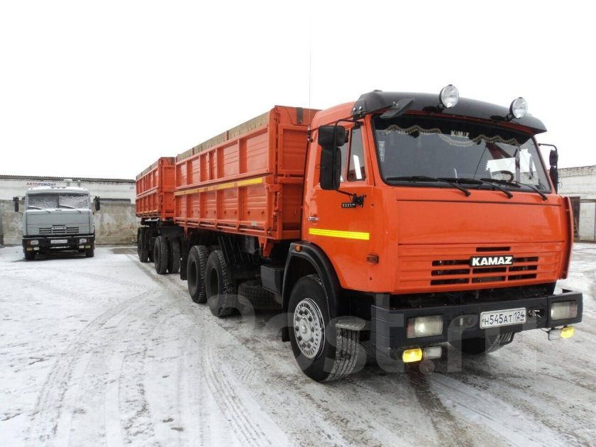КАМАЗ 45143 сельхозник с прицепом