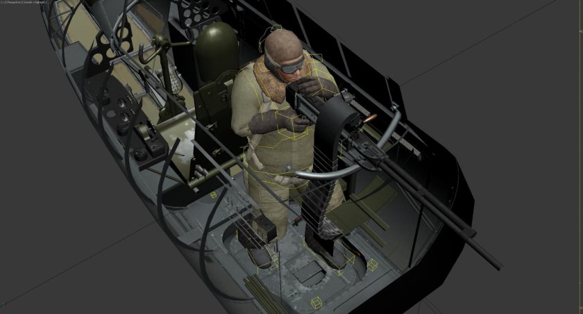 Ил-2 кабина стрелка