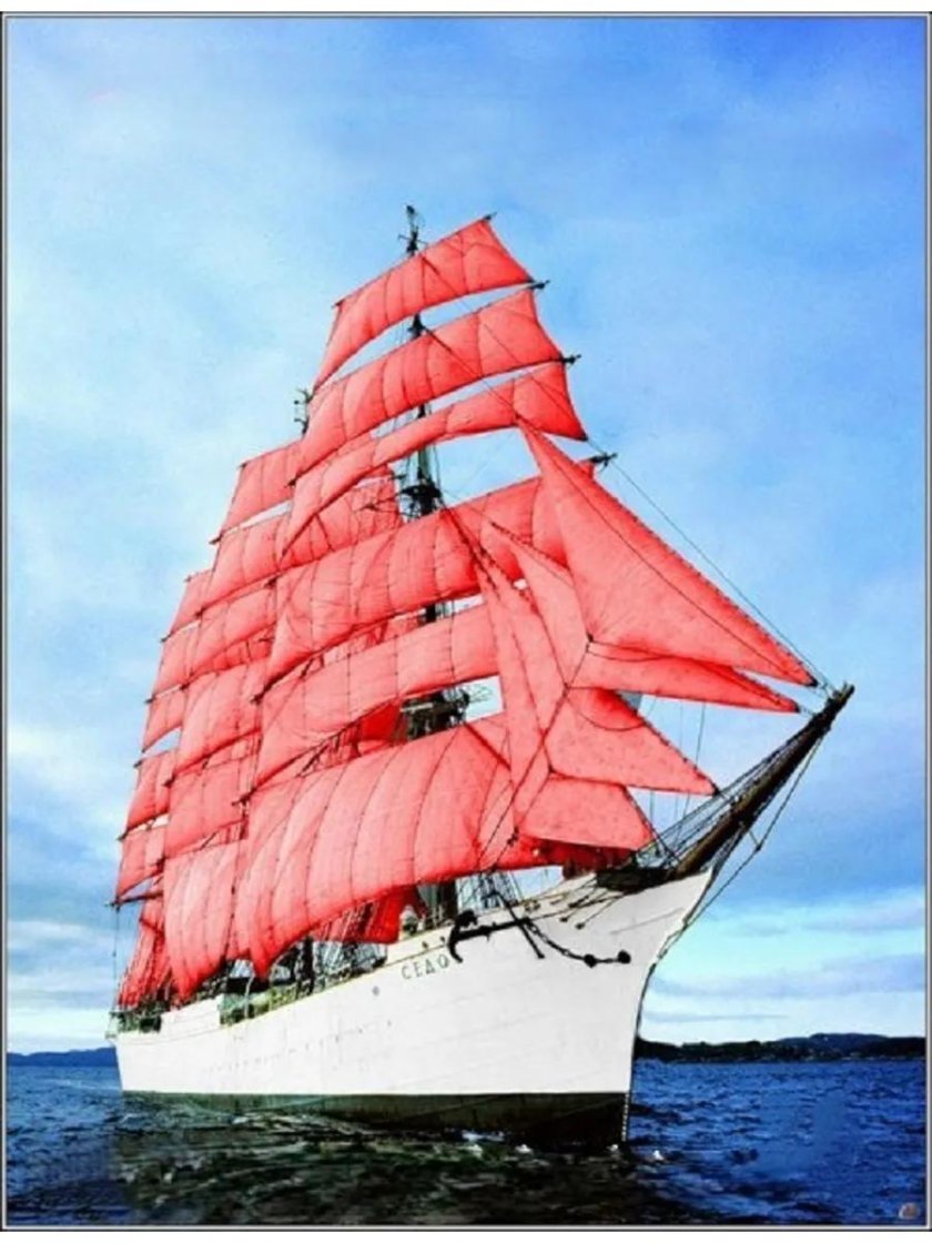 Корабль паусникалын паруса