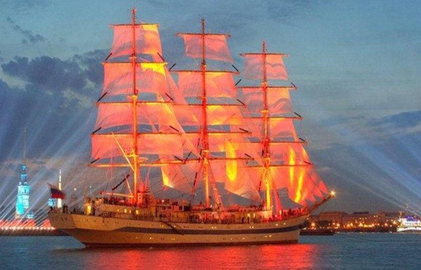 Алые паруса корабль Трёхмачтовый