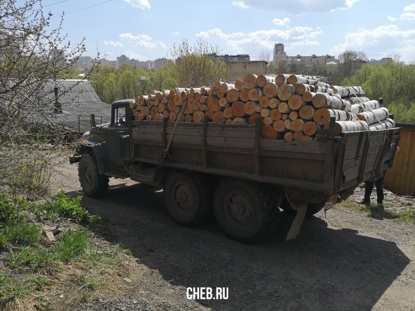 ГАЗ 53 самосвал дрова кубов