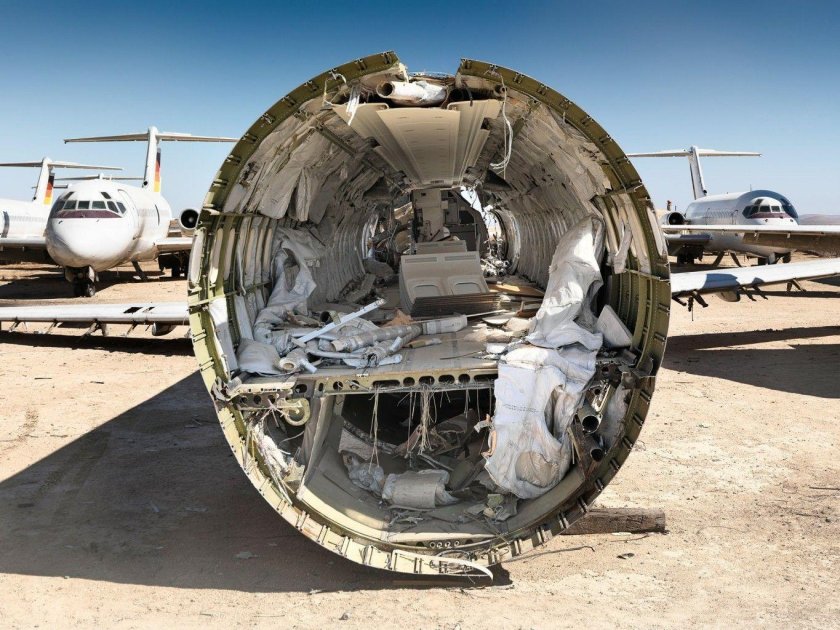 Кладбище самолетов в США В пустыне Мохаве