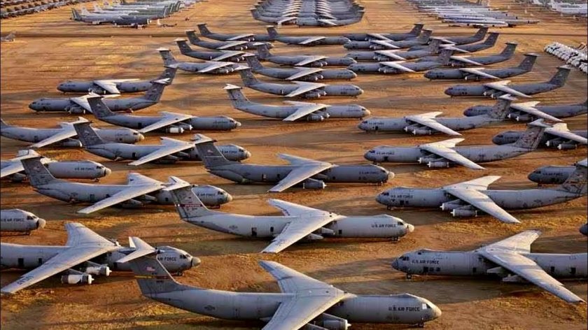 Пустыня Мохаве кладбище самолетов