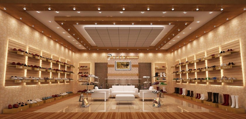 Магазин бутик потолок трубы