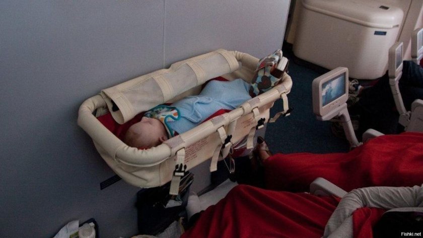 Turkish Airlines люлька для новорожденных