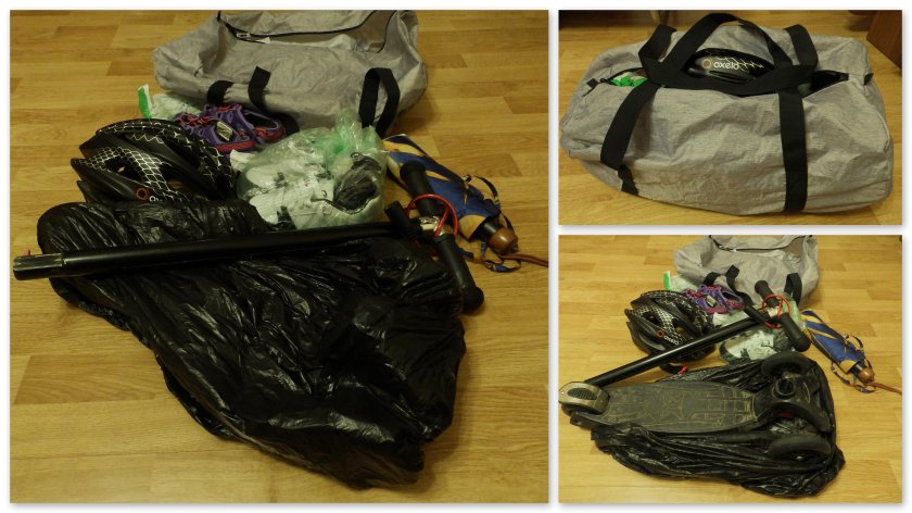 Упаковать самокат в самолет