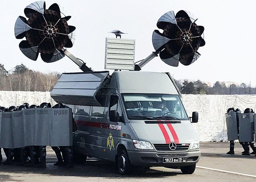 Техника для разгона митингов Росгвардия