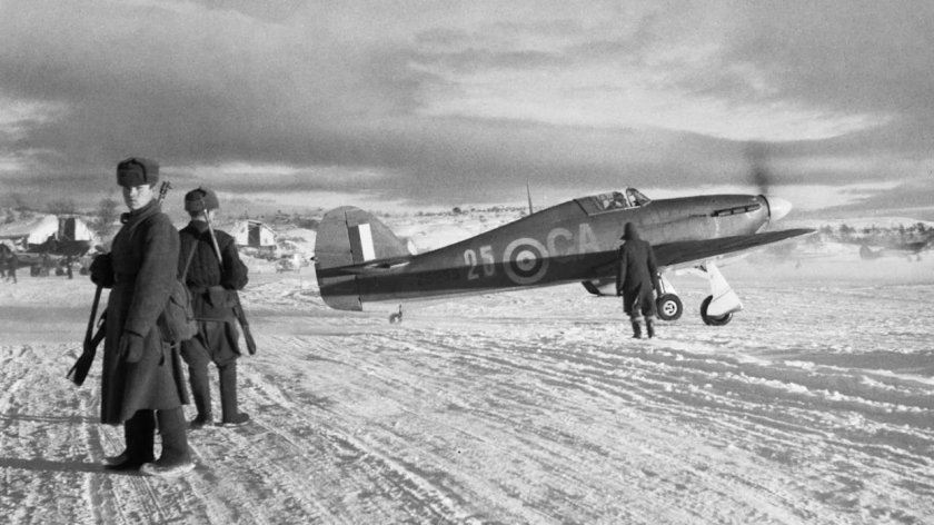 Истребитель Харрикейн Мурманск аэродром Ваенга