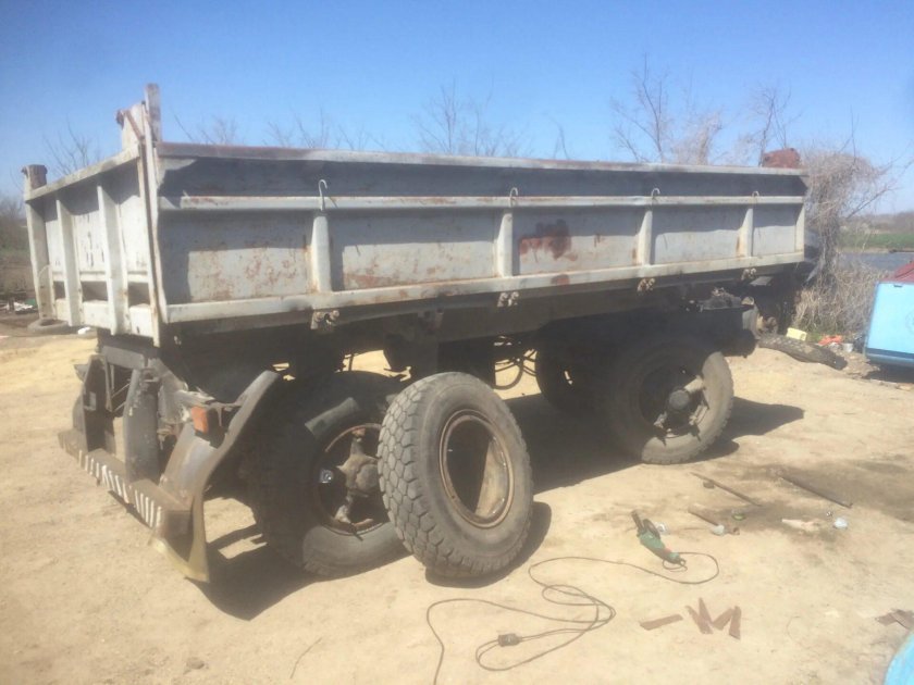 КАМАЗ 5511 самосвал с прицепом