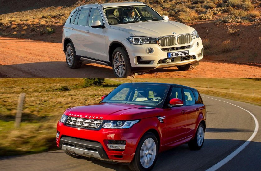 БМВ х5 и Рендж Ровер