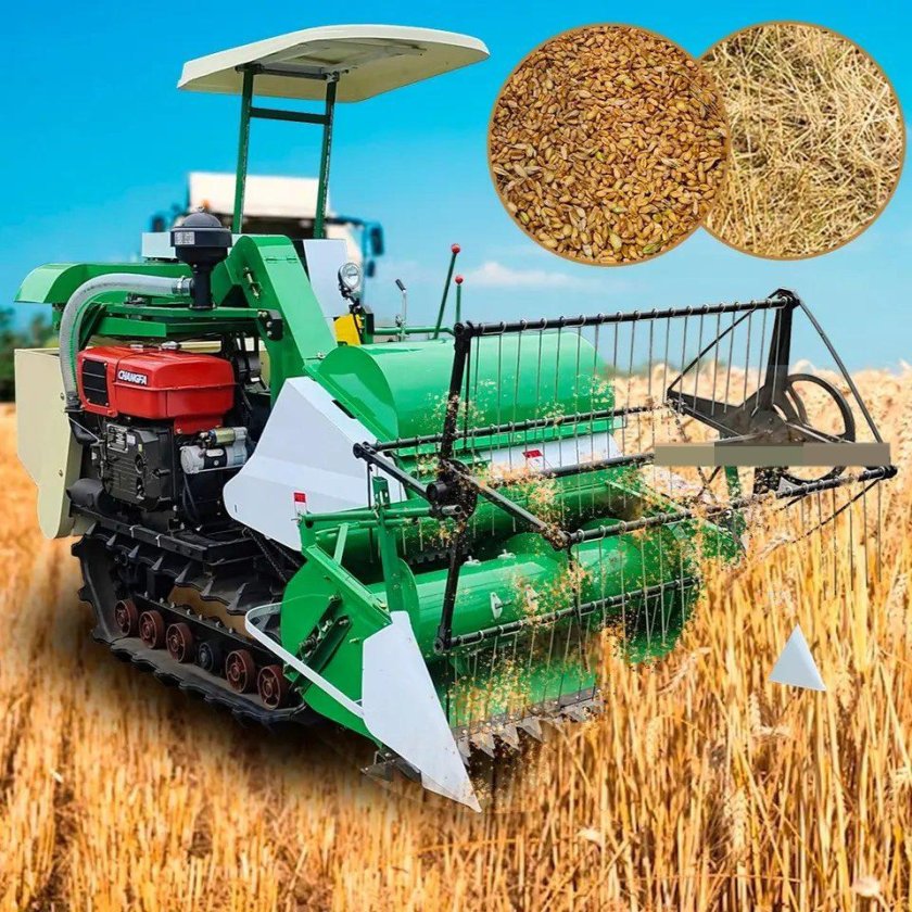 Combine Wheat Farm