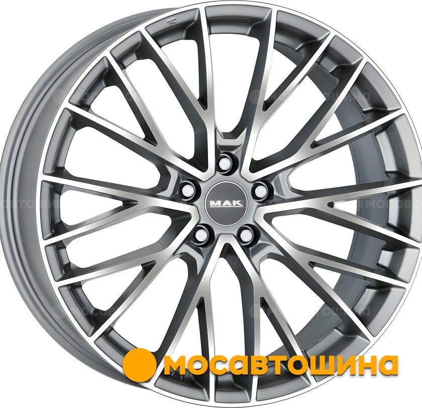 Mak speciale 8,5x20 5/114,3 et30 d-76 Graphite Mirror face (f8520echm30f2)