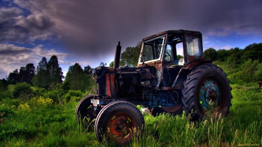 Трактор МТЗ-50 заброшенный