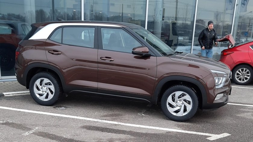 Хендай Крета 2022 коричневая