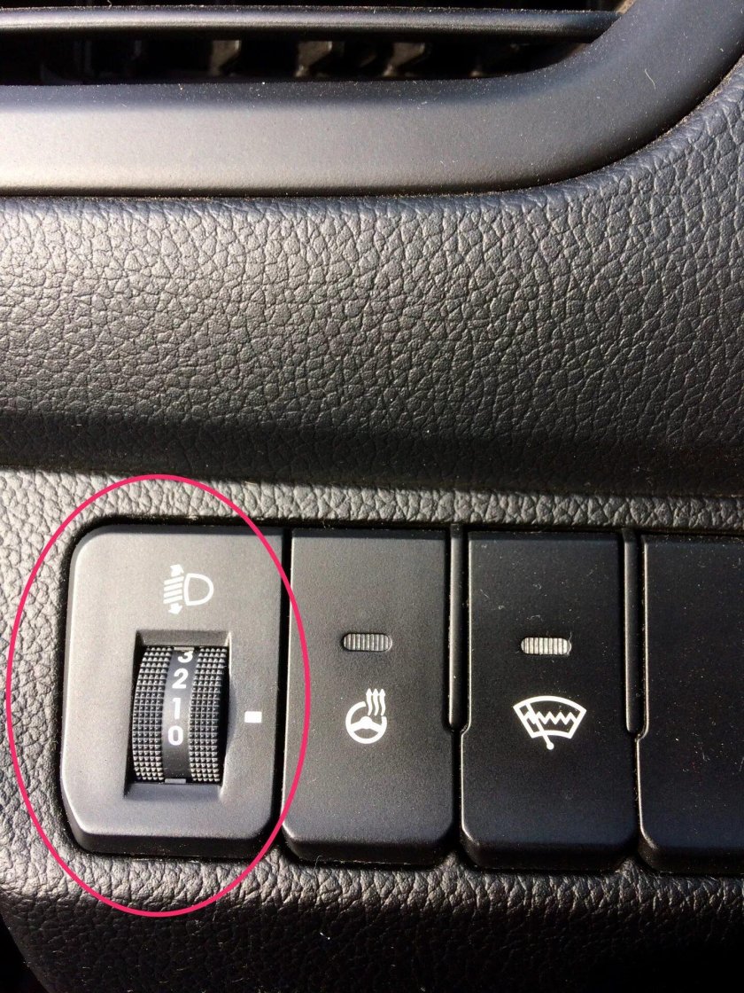 Кнопка реостата Киа Рио 3