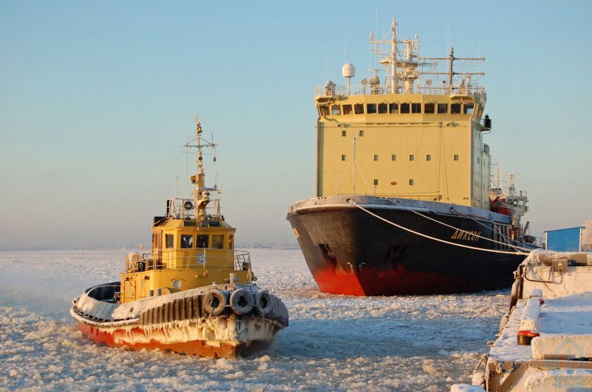 Ледокол Арктика в Архангельске