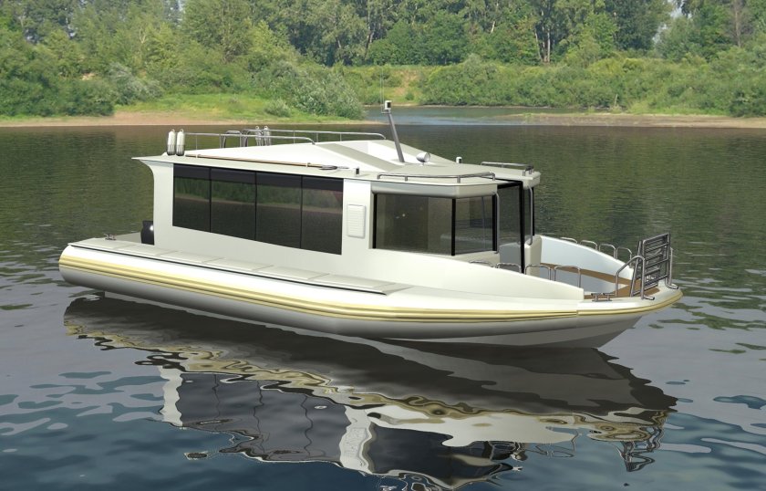 Хаусбот катамаран