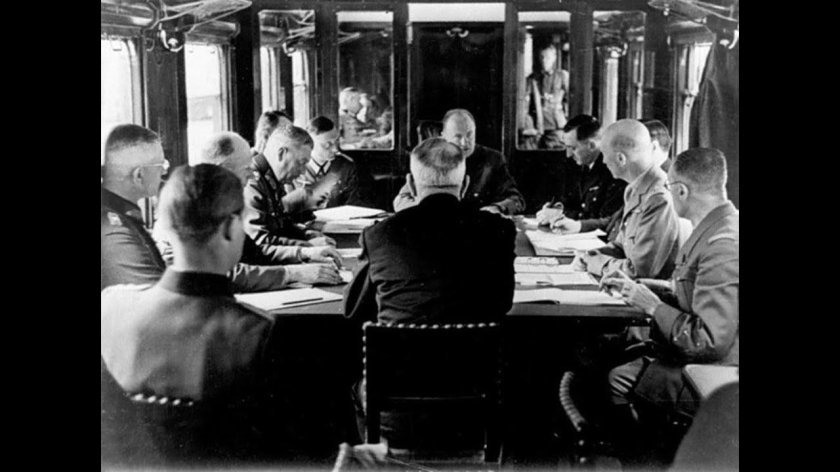 Подписание капитуляции Франции 1940