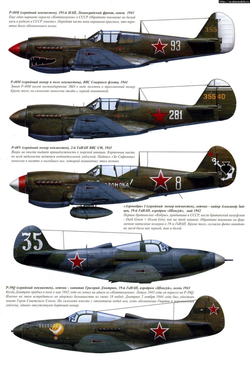 Окраска самолетов ВВС РККА 1941г.