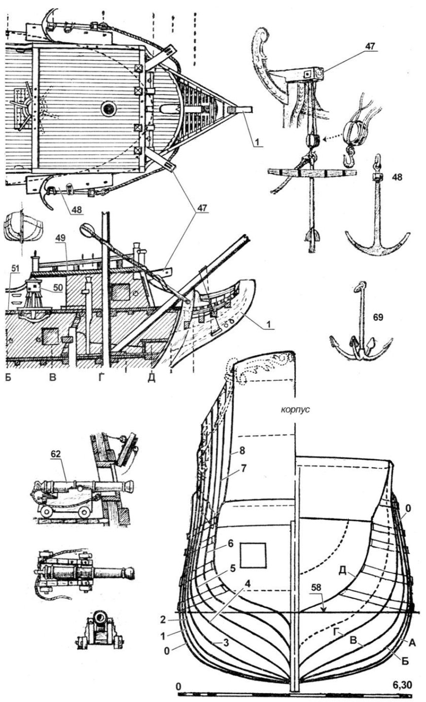 Чертежи кораблей в журнале Моделист конструктор