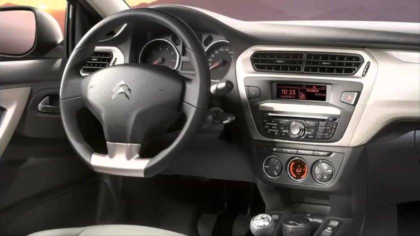 Citroen c Elysee 2013 салон