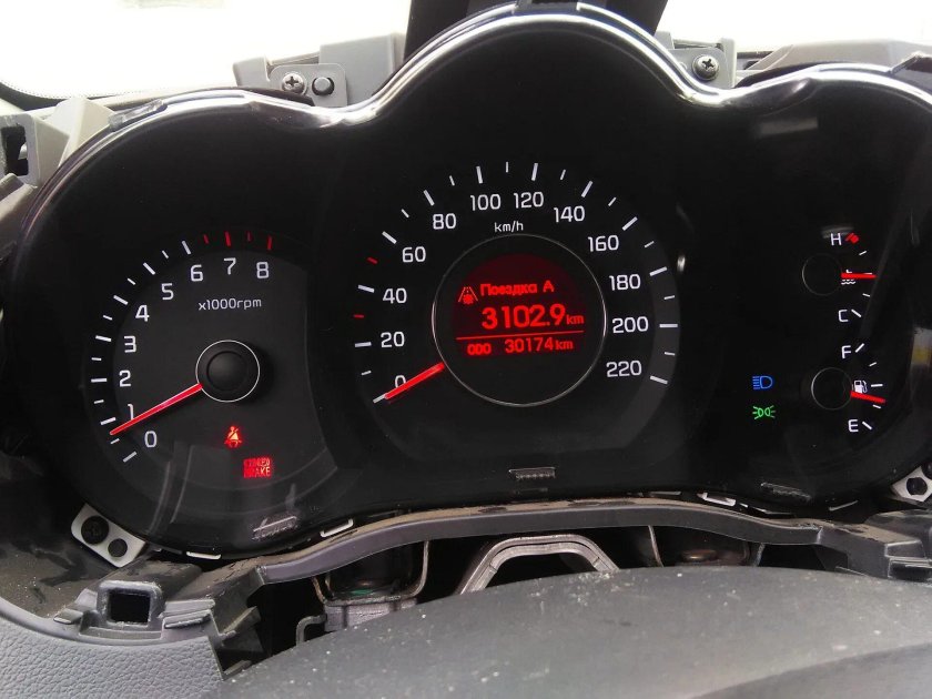 Панель приборов Kia Rio 3
