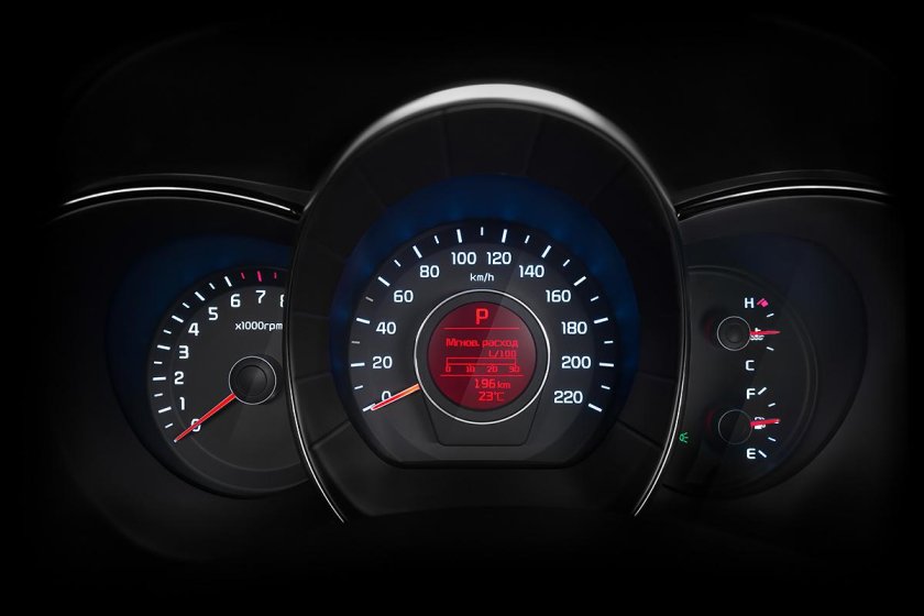 Kia Rio 2015 приборная панель