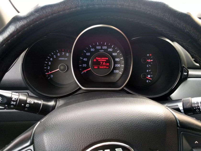 Kia Rio 2015 приборная панель