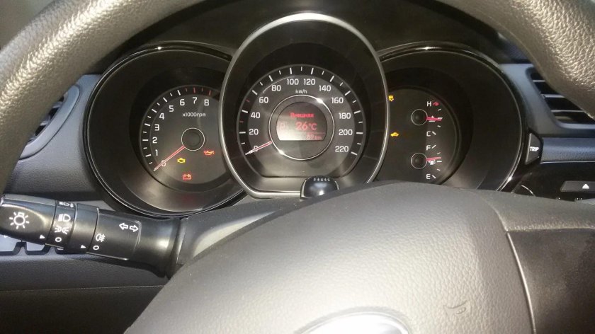 Панель приборов Kia Rio 2012