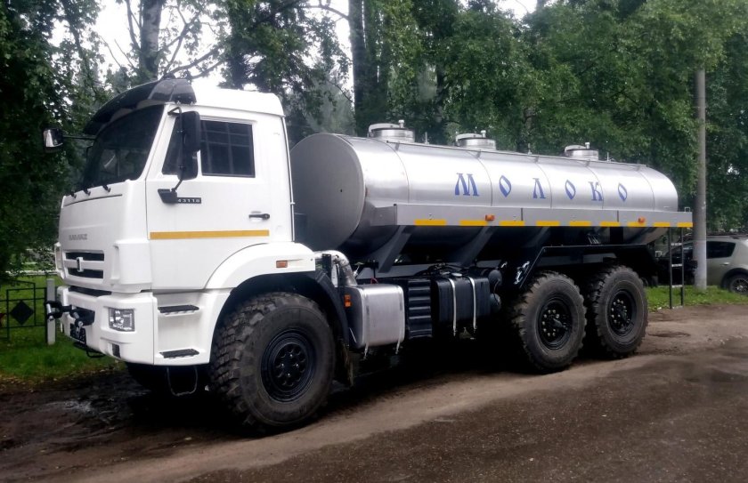Новый КАМАЗ молоковоз