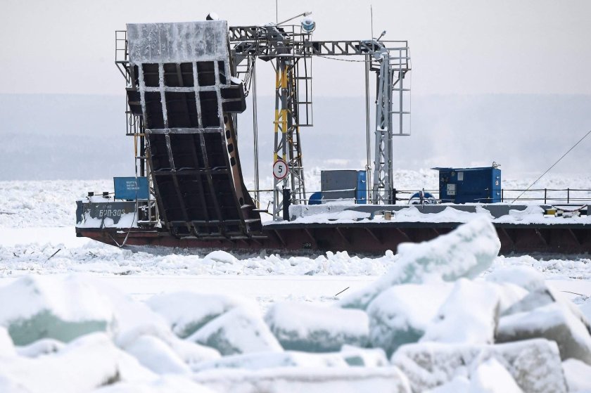 Торосы на Енисее