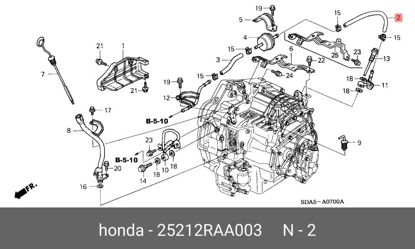 Выносной фильтр коробки автомат Хонда Аккорд 8