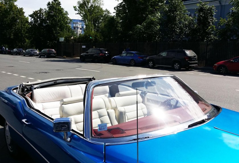 Cadillac Eldorado 1976 кабриолет голубой