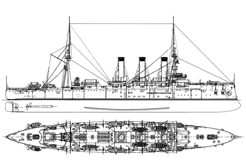 Олег бронепалубный крейсер