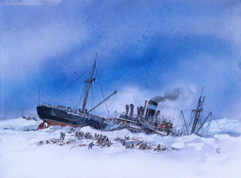 1934 Пароход Челюскин