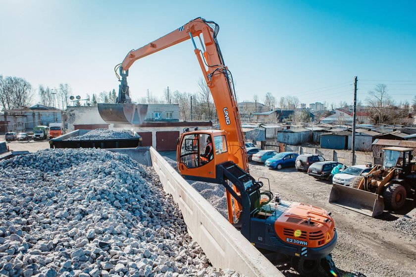 Экскаватор-перегружатель колесный e230wh
