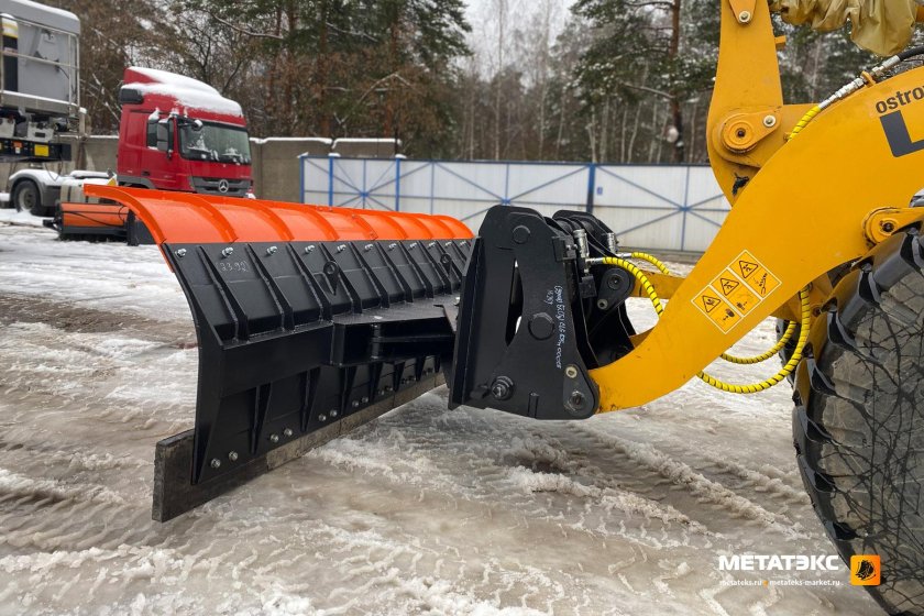 Снеговой отвал на фронтальный погрузчик своими руками