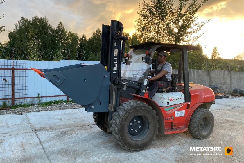 Ковш на каретку для вилочного погрузчика