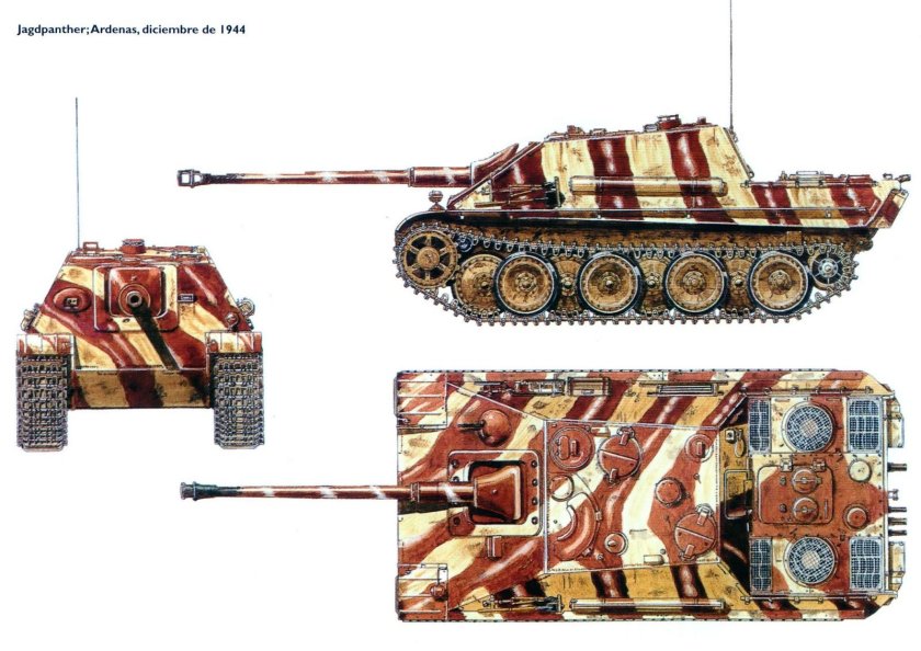 САУ Ягдпантера камуфляж