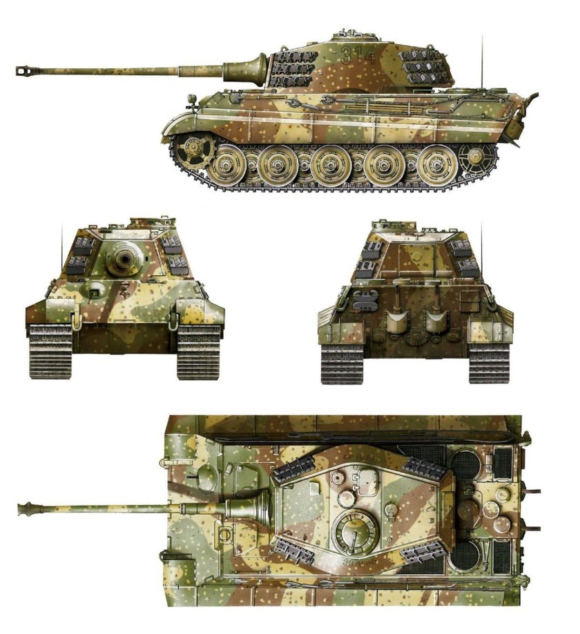 Немецкие камуфляжи второй мировой войны для танков