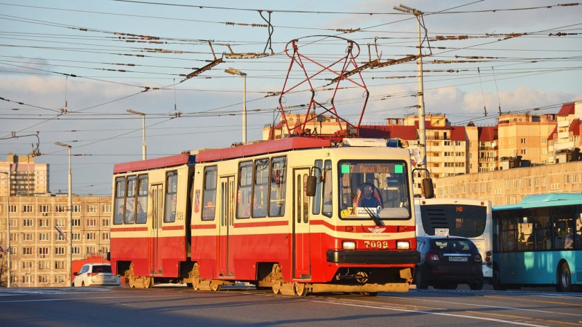 Трамвай санкт петербург лвс 86к 8200